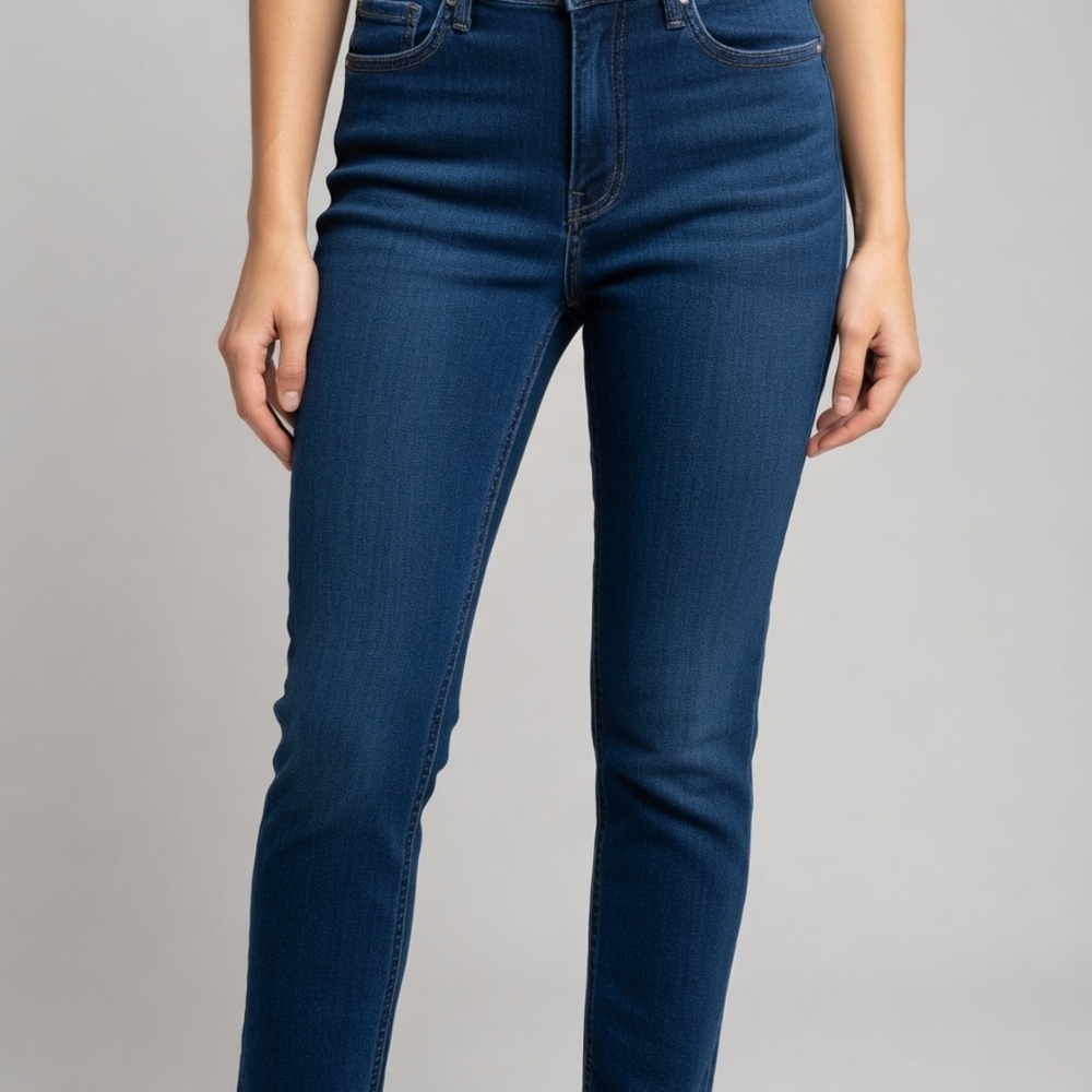Angelica Slim High-Rise Skinny Jeans - Deep Blue Bin 06